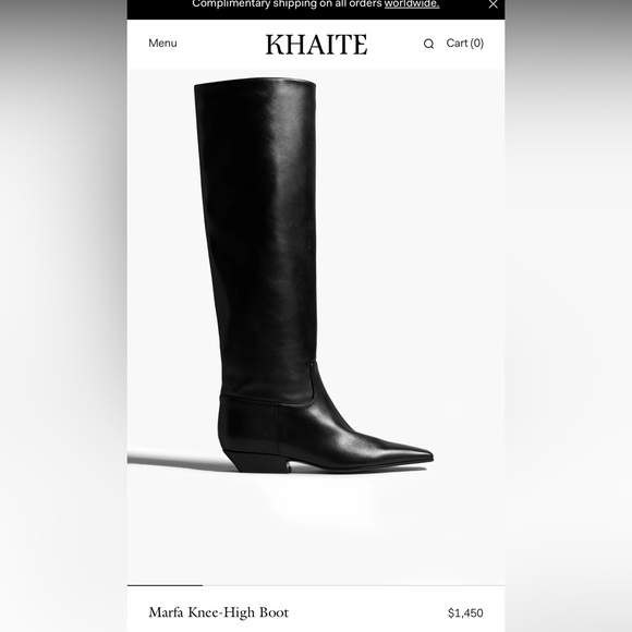 KHAITE Shoes - Khaite Marfa knee-high boots- brand new in box size 38.5